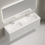 Тумба подвесная Sancos Snob R c двумя ящиками 690х445х500, Bianco, SNR70W, арт. SNR70W