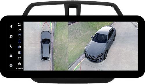 Магнитола для Suzuki SX4 2 2013-2021 (без штатной КЗВ) - Teyes LUX ONE 360 монитор 12.3" 2K QLED на Android 10, Быстрая, CarPlay, 4G SIM-слот, 4 камеры в комплекте