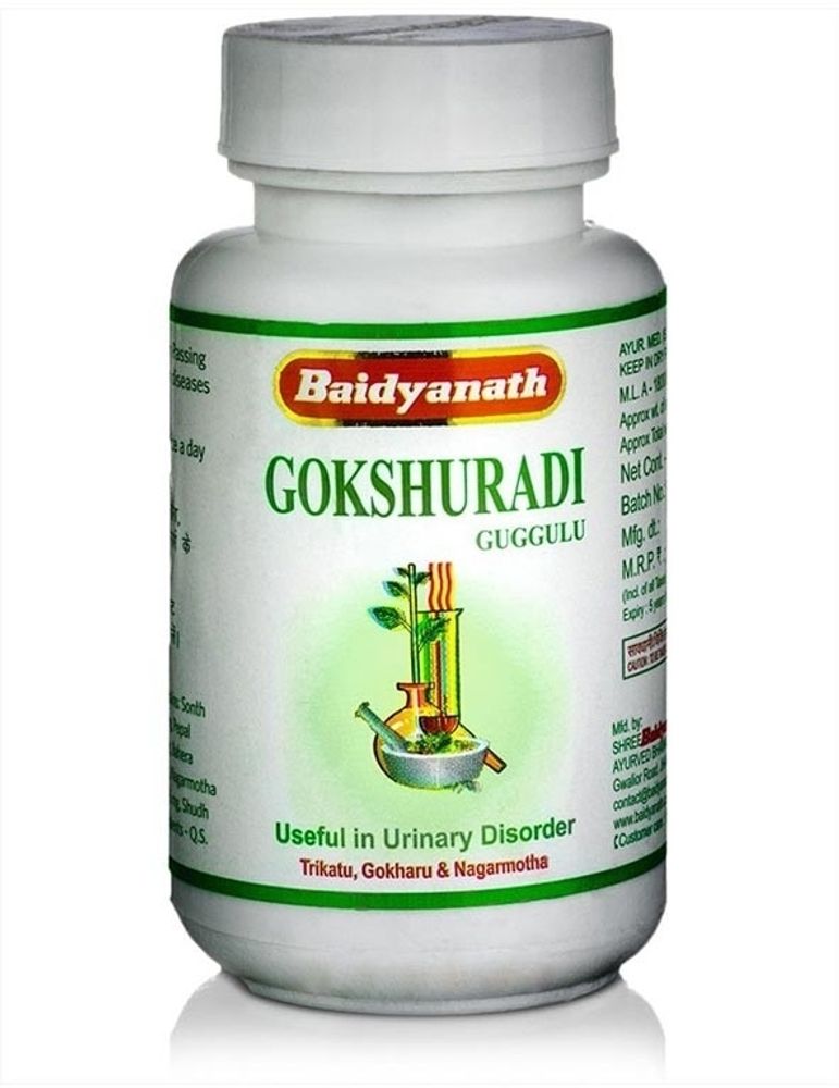 Таблетки Baidyanath Gokshuradi Guggulu 80 таб.
