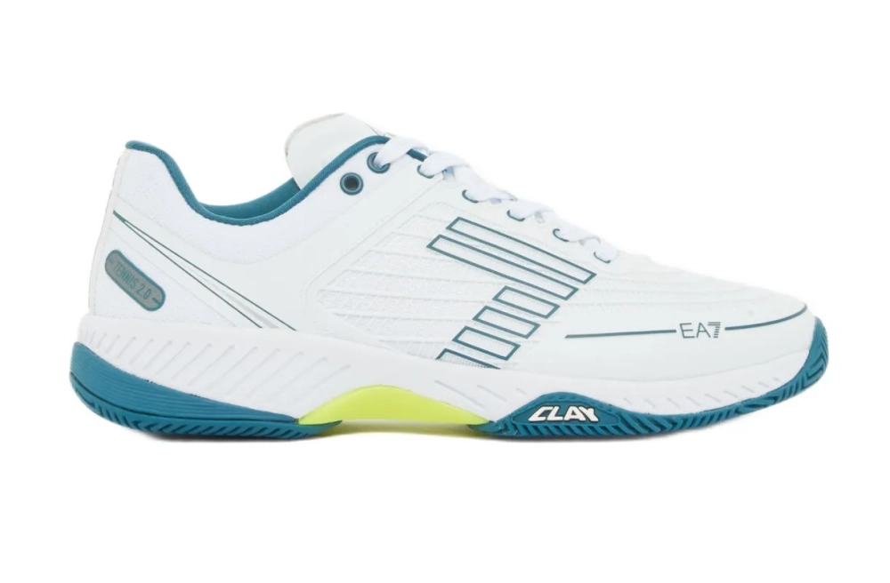 Теннисные кроссовки EA7 Unisex Woven Sneaker Clay - white/hydro