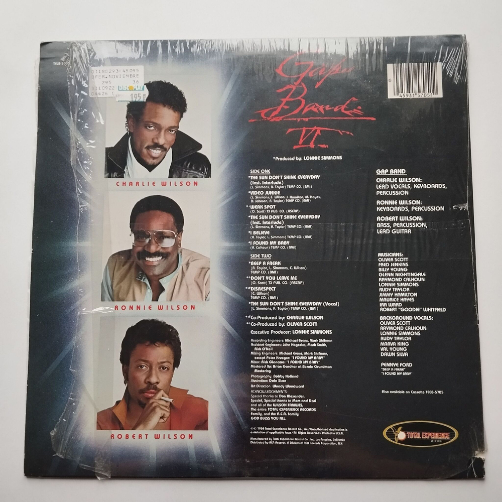 Винтажная виниловая пластинка LP Gap Band VI (USA 1984)