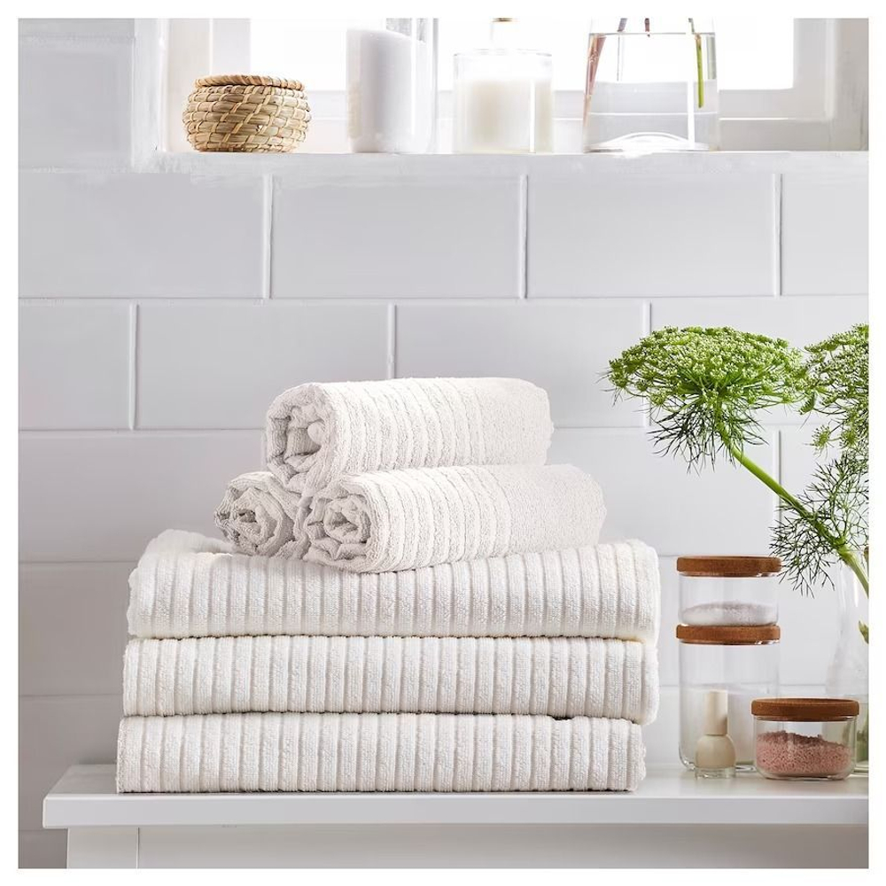 Полотенце гостевое, VAGSJON IKEA белое ,30x50 см 2 шт ( Из Финляндии)
