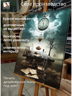 Картина "Пески времени", на стену 50х70см 1шт., на деревянном подрамнике