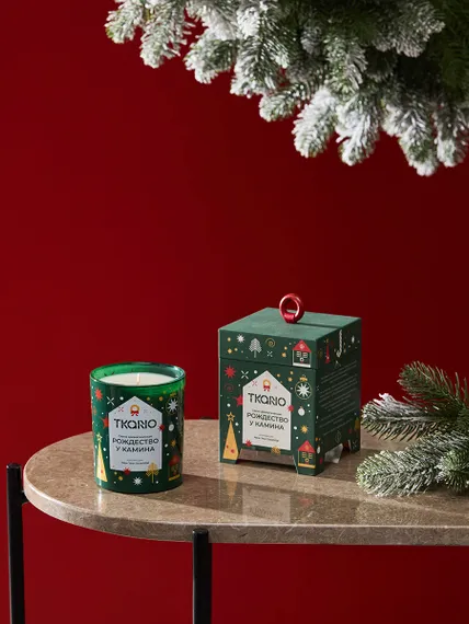Свеча ароматическая Рождество у камина из коллекции new year essential