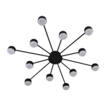 8344/12C COMFI LN26 251 черный, металл Люстра GX53 LED 12*7W 220V TORINA