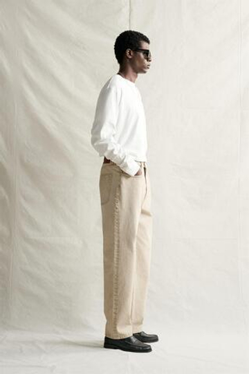ZARA ДЖИНСЫ STRAIGHT ДЛИНОЙ ДО ЩИКОЛОТКИ, ВАНИЛЬНЫЙ