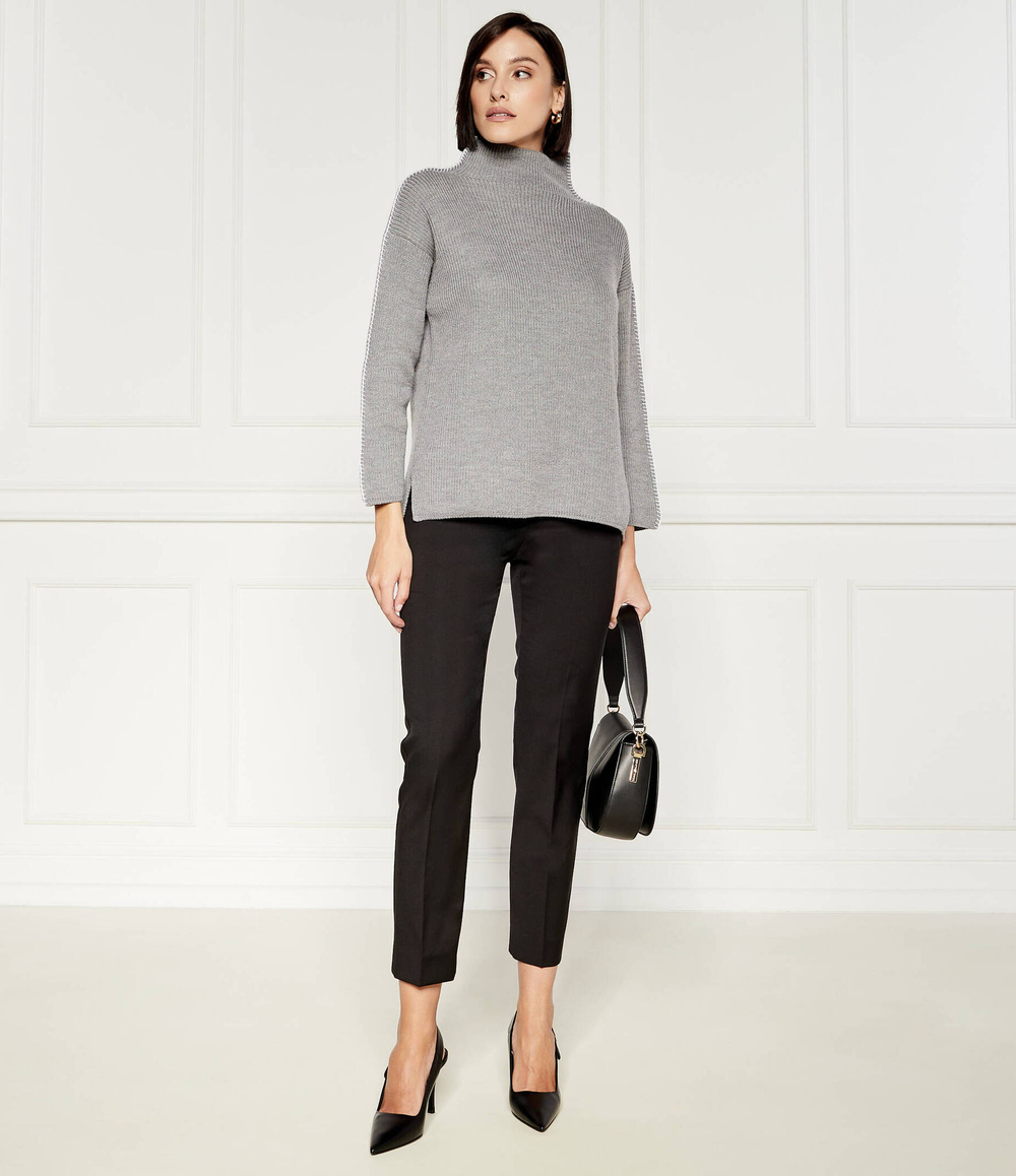 Хлопковый свитер Max Mara Leisure - серый(263661786)