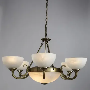Люстра подвесная 6*E14 A3777LM-6-2AB античная бронза Windsor Arte Lamp