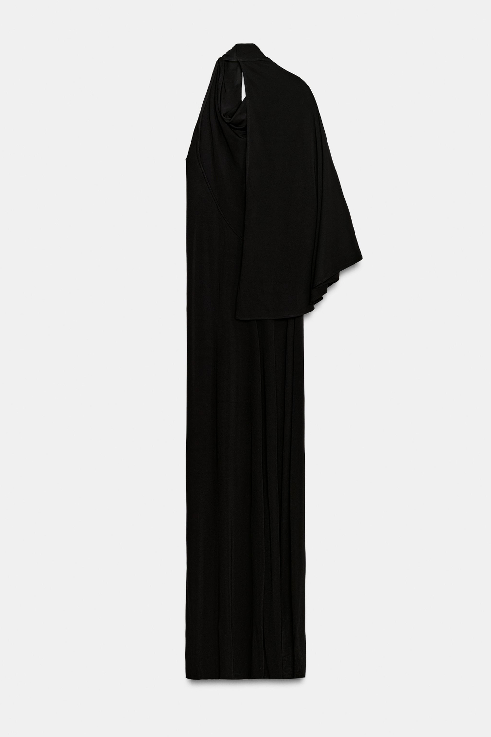 ZARA ПЛАТЬЕ С АСИММЕТРИЧНЫМ РУКАВОМ — ZW COLLECTION, ЧЕРНЫЙ