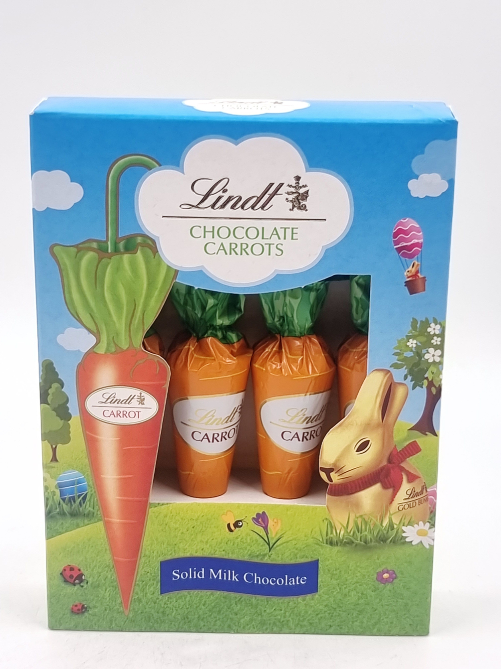 Школадная морковь для рождественского и пасхального зайца Lindt GOLD BUNNY 54 г (4 шт.) (Из Финляндии)