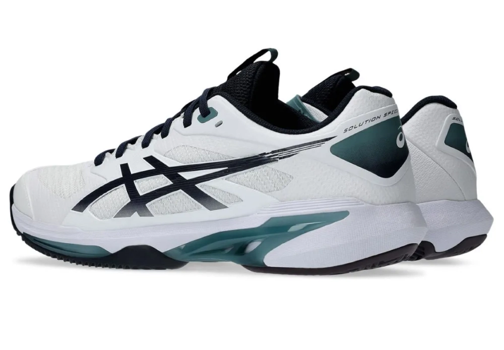 Теннисные кроссовки Asics Solution Speed FF 4 Clay - white/midnight
