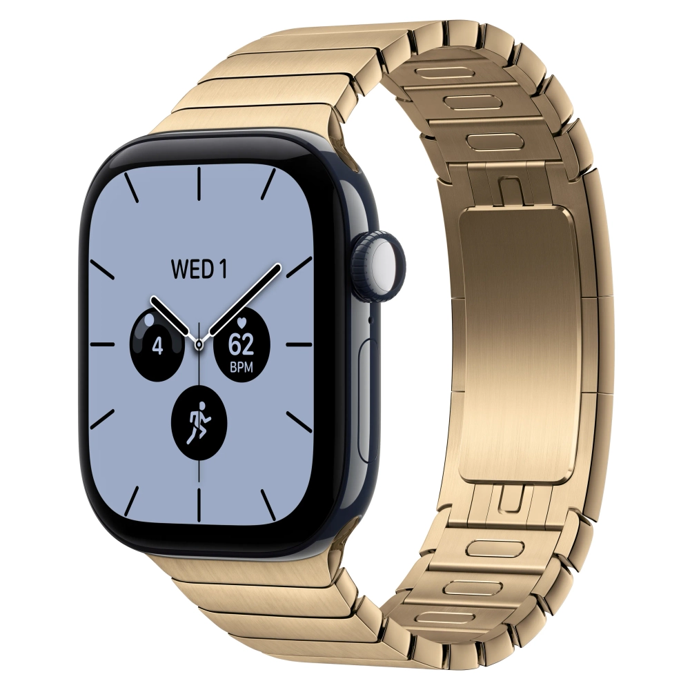 Умные часы Apple Watch Series 12 GPS + Cellular, 42mm, Night Blue Ceramic Case with Radiant Gold Link Bracelet
