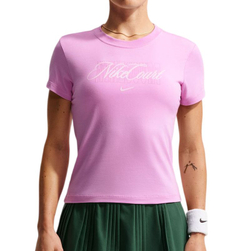 Женская футболка Nike Court Heritage Tennis — light magenta/pink foam