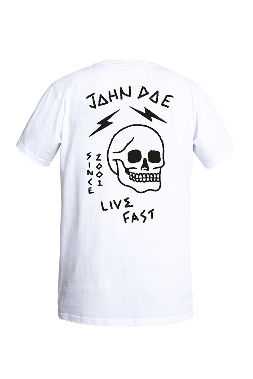 Футболка T-Shirt Live Fast Skull White John Doe