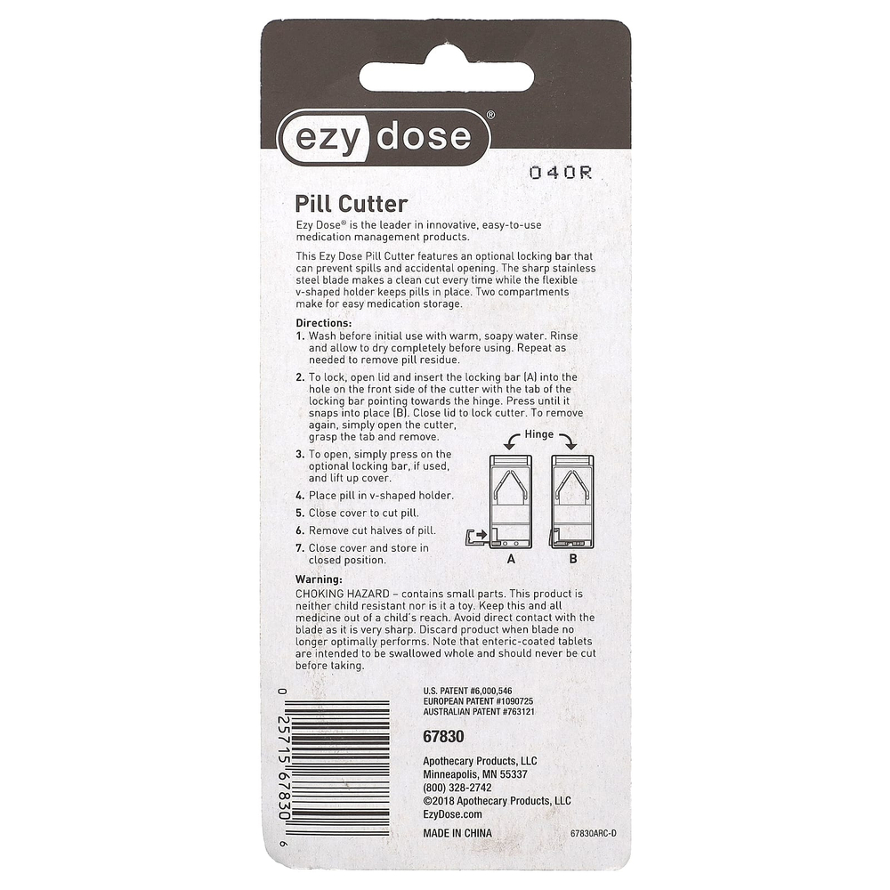 Ezy Dose, форму для таблеток, 1 шт.