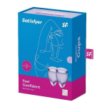 Набор фиолетовых менструальных чаш Satisfyer Feel confident Menstrual Cup