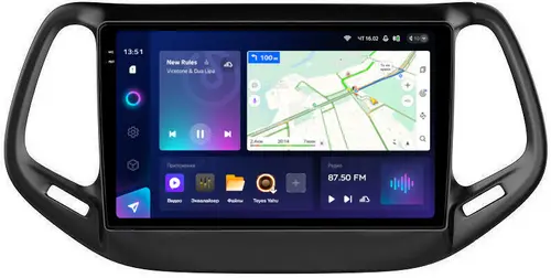 Магнитола для Jeep Compass 2 2016-2022 - Teyes CC3-2K QLed Android 10, Быстрая, SIM-слот, CarPlay
