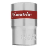Головка торцевая, 18 мм, шестигранная, CrV, под квадрат 1/2, хромированная Matrix — фото 3