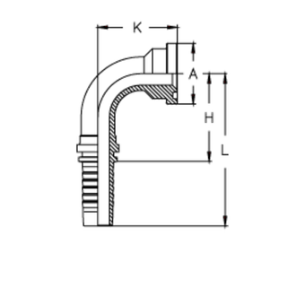 Фитинг DN 25 SFS 1 47.6 (90)
