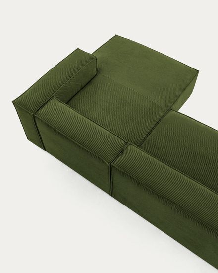 3-х местный диван Blok La Forma цвет зеленый 330 см