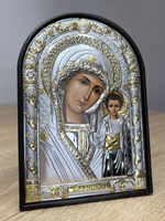Казанская БМ, икона арочная, пластик 48x65