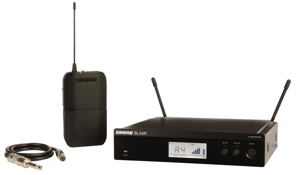 SHURE BLX14RE M17 662-686 MHz радиосистема с поясным передатчиком BLX1. Кронштейны для крепления в рэк в комплекте