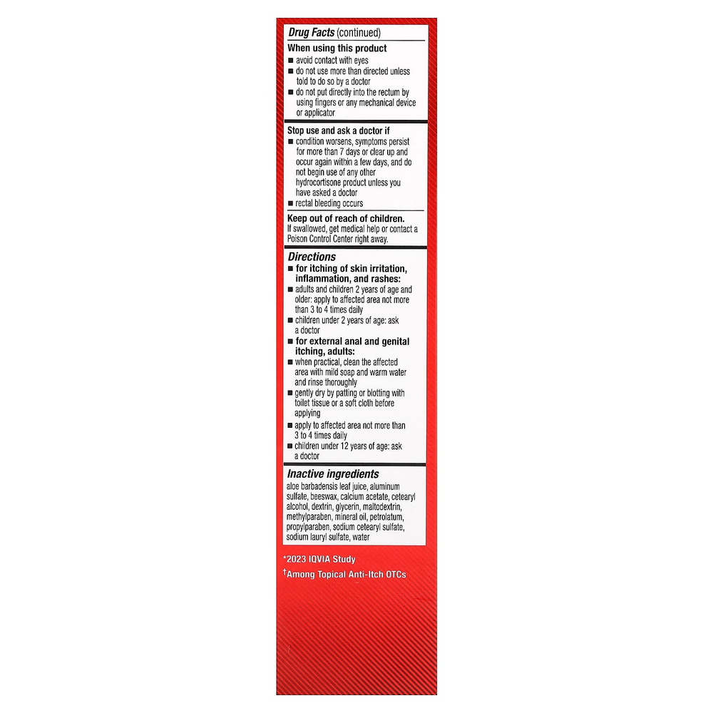 Cortizone 10, успокаивающий крем с алоэ и зудом, максимальная эффективность, 56 г (2 унции)