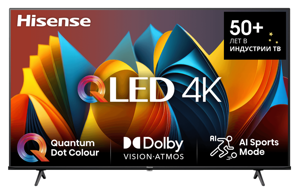 Hisense 50E7NQ(QLED,UHD Smart,frameless) Телевизор QLED
