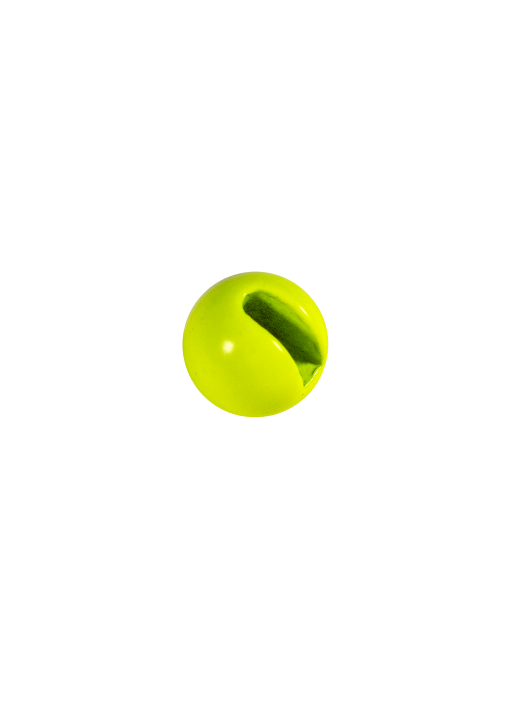 Шарики вольфрам с прорезью Fish Crystal для монтажа рыболовных оснасток Chartreuse 0.31г (5 упаковок)