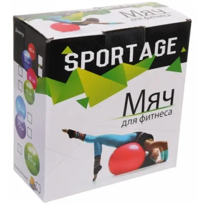 Фитбол Sportage 65 см 800гр с насосом, красный