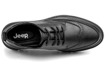 Jeep Casual Leather Shoes Men"s Low top Black