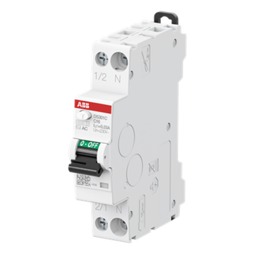 Дифференциальный автомат ABB DS301 C16A 30mA тип АС 1-модуль