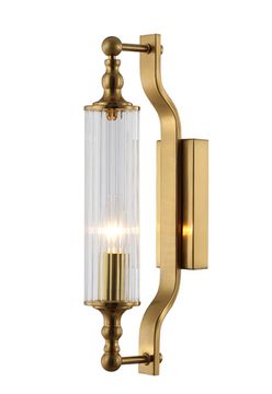 Бра 1*Е14 TOMAS AP1 BRASS латунь Crystal Lux