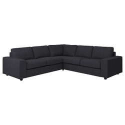 IKEA VIMLE  (ИКЕА ВИМЛЕ)  -  Чехол на угловой диван, 4-местный - с широкими подлокотниками/Hillared антрацит
