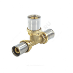 Тройник переходной для МП/PE-X труб латунь пресс Дн 26х20х20 RM151 Giacomini RM151Y084