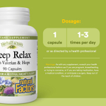 Natural Factors, Herbal Factors®, расслабляющий сон с валерианой и хмелем, 90 капсул
