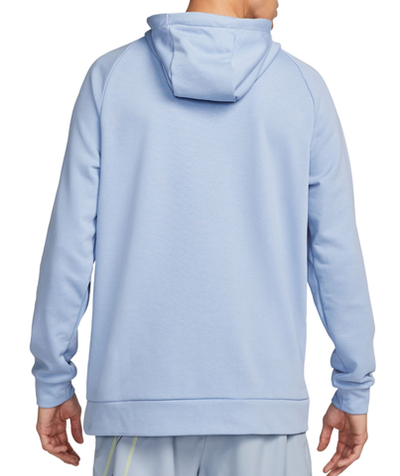 Мужская теннисная кофта Nike Dri-Fit Hoodie PO Swoosh - cobalt bliss/light lemon twist