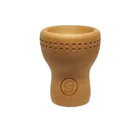 GrynBowls Turecka klasyczna gliniana miska do fajki wodnej (czerwona)