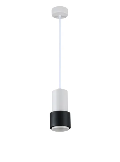 Светильник подвесной светодиодный Rilon 1129W+B-L WHITE+BLACK, 10 Вт, чёрный и белый