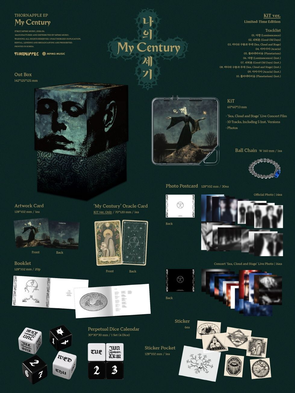 Альбом THORNAPPLE - My Century EP Album KiT Version