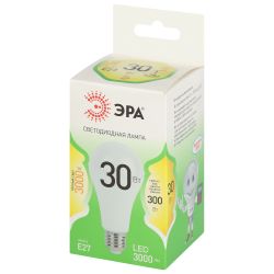 Лампа светодиодная ЭРА GREEN LINE LED A65-30W-830-E27 GL 30Вт груша теплый свет E27 | Лампы cветодиодные Груша (A)