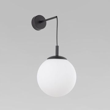 Настенный светильник со стеклянным плафоном 1*Е27 10435 чёрный Esme TK Lighting