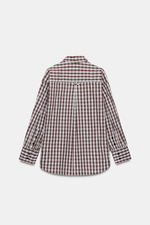РУБАШКА ОВЕРСАЙЗ В КЛЕТКУ — ZW COLLECTION — ZARA