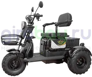 Электротрицикл IKINGI SIBTRIKE T3 Pro MAX 1000W (60V/30Ah) - Чёрный фото №4
