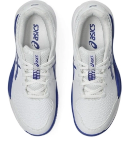 Детские теннисные кроссовки Asics Gel-Resolution X GS Clay - white/dark cobalt