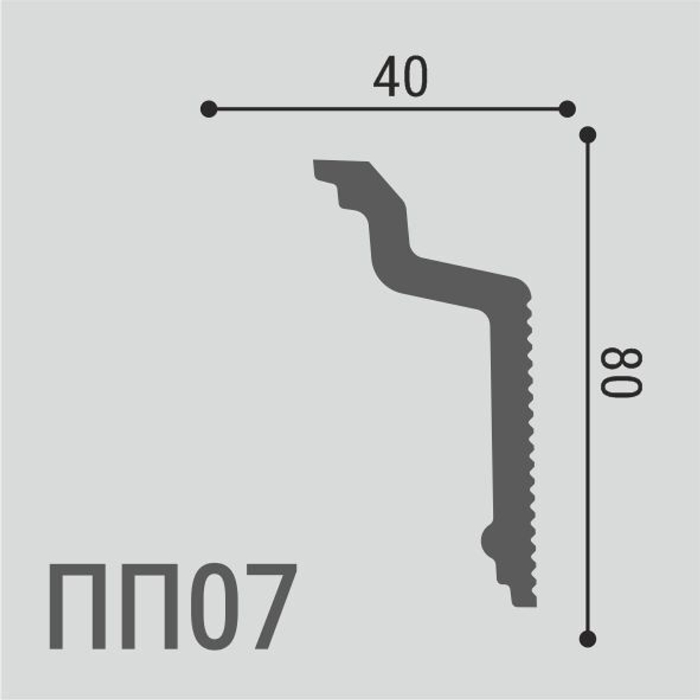 Карниз потолочный ПП 07