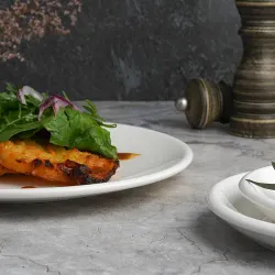 Тарелка d 23 см h2 см без борта белая фарфор P.L. Proff Cuisine [6]