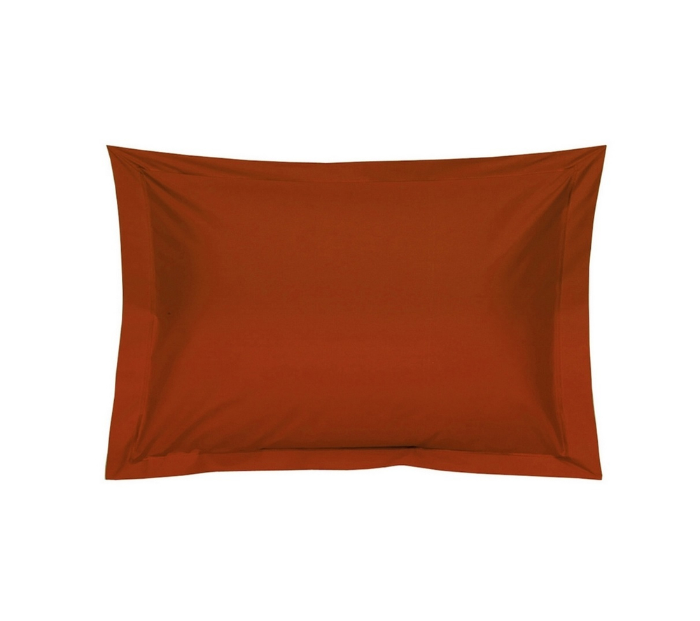 Наволочка 50х75 terra cota перкаль Blanc des Vosges 50x75 Терракотовый