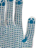 Перчатки х/б, ПВХ покрытие, "Точка", 5 пар в упаковке, 7 класс — фото 3