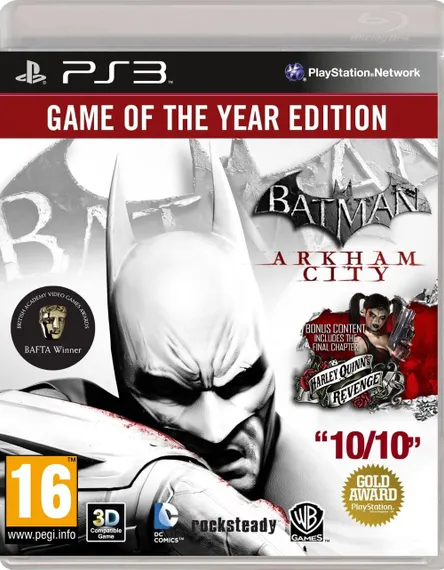 PS3 Batman: Arkham City Game of the Year Edition / Аркхем Сити (Новый, Английская версия, BLES-01587)